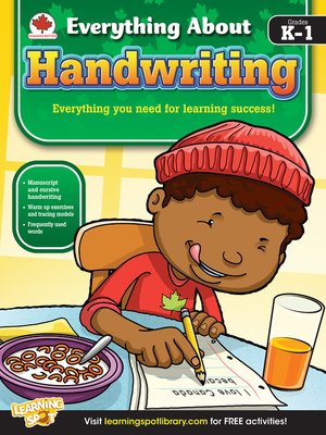 cover image of Handwriting, Grades K - 1